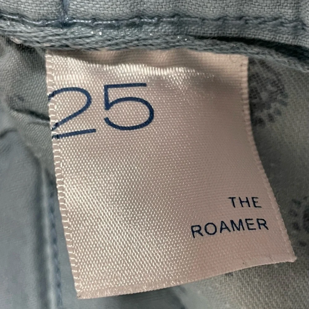 ANTHROPOLOGIE Pilcro The Roamer Blue Utility Cropped Pants Size 25 Straight Leg - Picture 8 of 14